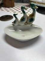 Wild duck porcelain holder or ashtray