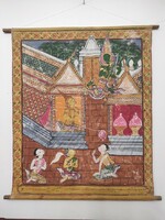 Antik thanka thangka buddha buddhista kép Thaiföld 926 6049