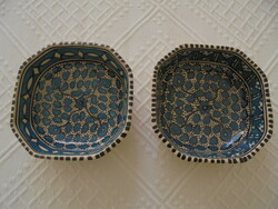 8 Angled ceramic bowls, 2 pcs