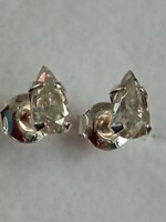 Moissanite diamond 925 silver earrings 6×3 mm