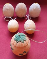 Húsvéti kerámia tojás dekoráció tojásfa kellék