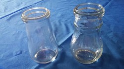 Két ritka befőttes - joghurtos - mustáros üveg: Gschwindt R. T. Konzervgyára, Nagykőrös
