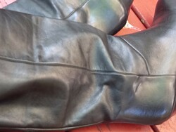 Women's Italian leather boots - size 36/37, nappa leather