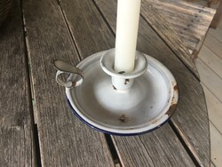 Enameled walking candle holder