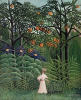 Henri Rousseau - Séta az esőerdőben - reprint
