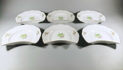 Herend, set of 6-person bone plates with rosehip pattern, perfect! (J336)