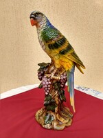 Óriás méretű porcelán Ara papagáj,,48 cm magas,,Hibátlan,,most minimál ár nélkül..