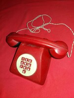 Régi játék / szobai vörös telefon VÖRÖS CSILLAG MGTSZ ÓHÍD gyártmánya a képek szerint