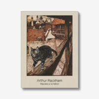 Rackham - Cat on the Railing - blindfold canvas reprint