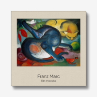 Franz Marc - Két macska - vakrámás vászon reprint