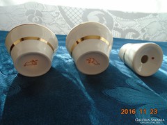 Soviet-Russian Porcelain Spice Jars, Set of 3