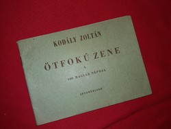Kodály Zoltán:Ötfokú zene I. 100 MAGYAR NÉPDAL tankönyv képek szerint