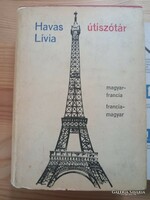 Retro Hungarian-French; French-Hungarian travel dictionary (1966)