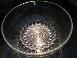 Retro beaded, bubbly Reims France glass bowl smaller