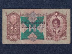 Második sorozat (1927-1932) 50 Pengő bankjegy 1932 nyilaskereszt felülbélyegzett (id64646)