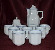 Coffee set with many cups
