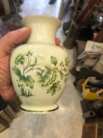 Hollóháza porcelain vase, 16 cm high, rarity. Old, flawless