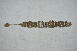 Egyptian figural copper bracelet