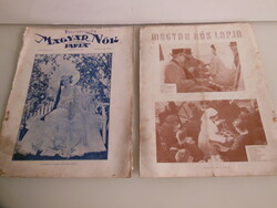 Newspaper - 2 copies - Hungarian women's newspaper - 1942 - 1943 years