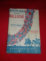 1932 BEÖTHY - VOINOVICH Arany János összes balladái/Bolond Istók könyv TANULMÁNY képek szerint
