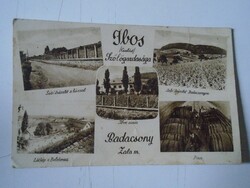 D191134 Régi képeslap  IBOS család szőlőgazdasága Badacsony  Pince -Szőlőrészlet