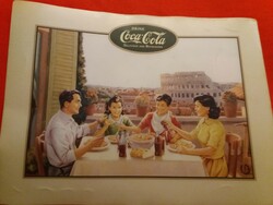 Retro gyors áttermi asztali étkező alátét műanyagból  Coca -Cola reklám képek szerint