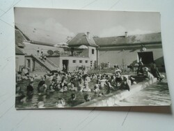D191173 old postcard - Tótkomlós beach bath 1963
