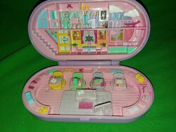 Régi eredeti BLUE BOX   POLLY POCKET játék mini baba szoba belül kreatív nyomdával  a képek szerint