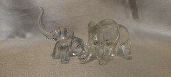 A pair of Murano glass elephants are perfect!