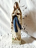 Régi, ritka, porcelán Szűz Mária porcelán szobor Lourdes-ból,  32 cm!