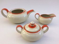 Retro old bavaria teapot pouring sugar bowl 3 pcs