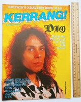 Kerrang magazin #119 1986 Dio Iron Maiden ACDC Shy Accept Strangeways Chariot Dire Straits O'Malley