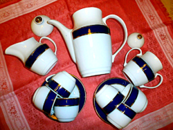Beautiful 6-Piece Porcelain Coffee Set