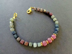 Sapphire-ruby bracelet