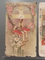 Régi mini szecessziós szentkép vallási kép 5 db