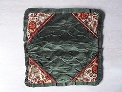 Old elegant velvet cushion cover