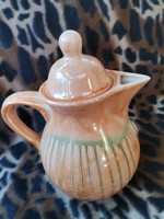 Retro porcelain teapot, colorful spout, kitchen equipment, porcelain jug, unique gifts