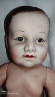 MOST MEGÉRI ÁRON!!! Nézze azt az antik pofit Petitcollin doll celluloid baba sérült