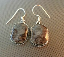 Gray jasper earrings