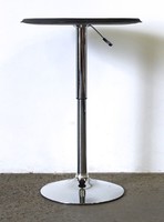 1L048 adjustable height space age design round bar table with chrome legs
