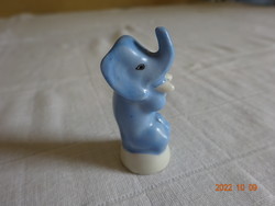 Herendi kék elefánt 5 cm magas, hibátlan