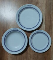 Alföldi porcelán utasellátó feliratos tányérok