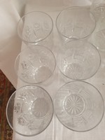 6 db kristály vizes pohár