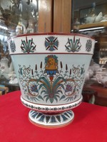 Extra rare alt wien, fischer & mieg 1853-1873 austria, large porcelain pedestal pot! Flawless!