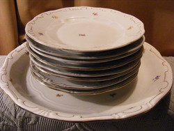 Set of 8+1 Zsolnay cookie plates