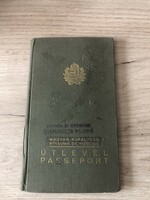 Magyar Királyság Útlevél Passeport