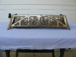 Decorative openwork art nouveau stove, fireplace, tile stove ballast, spark catching embers 1931