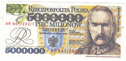 Lengyelország 5000000  fantázia zloty 1995 REPLIKA UNC