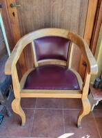 Hatalmas, neobarokk stílusú dekortív kényelmes fa karosszék.100 kg felett is! Fotel
