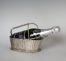 Silver champagne/wine basket